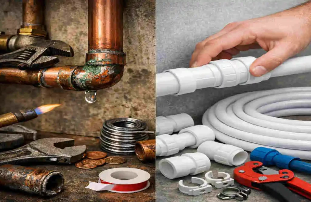 why did plumbing switch from copper to plastic pipes