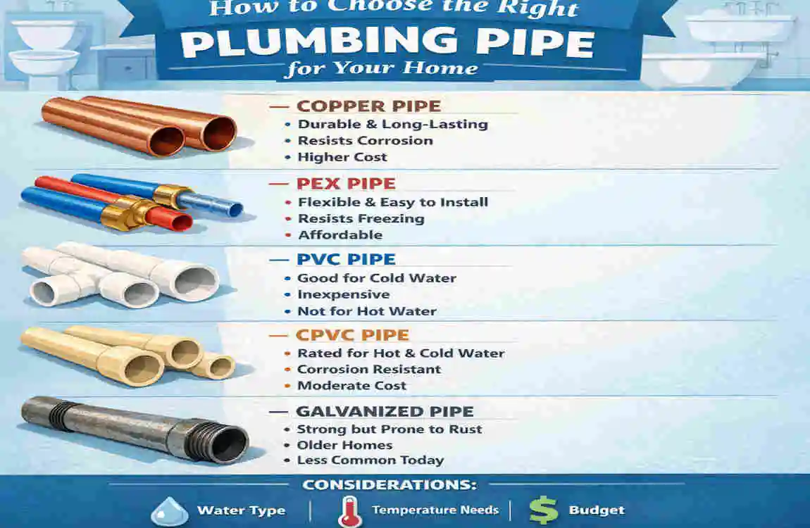 how to choose the right plumbing pipe