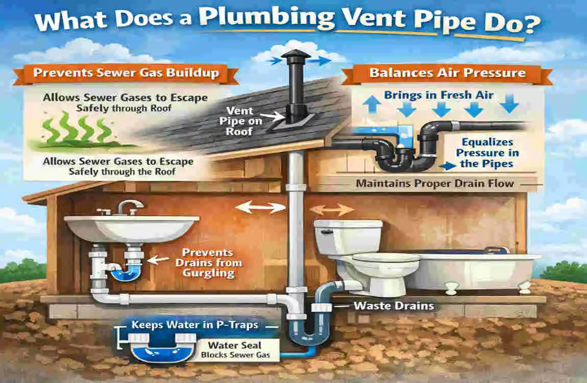 what does a plumbing vent pipe