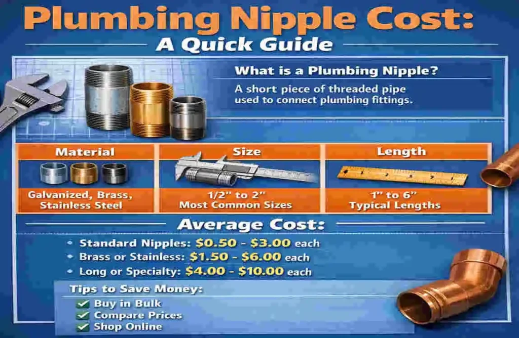 what is a plumbing nipple cost