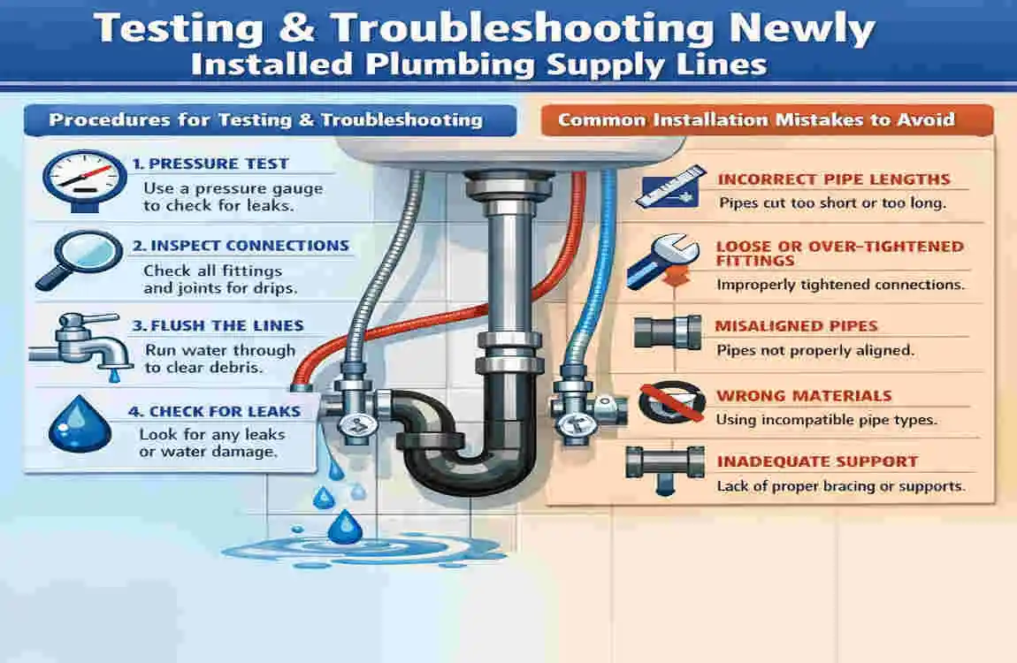 how to Install new plumbing supply Lines at home