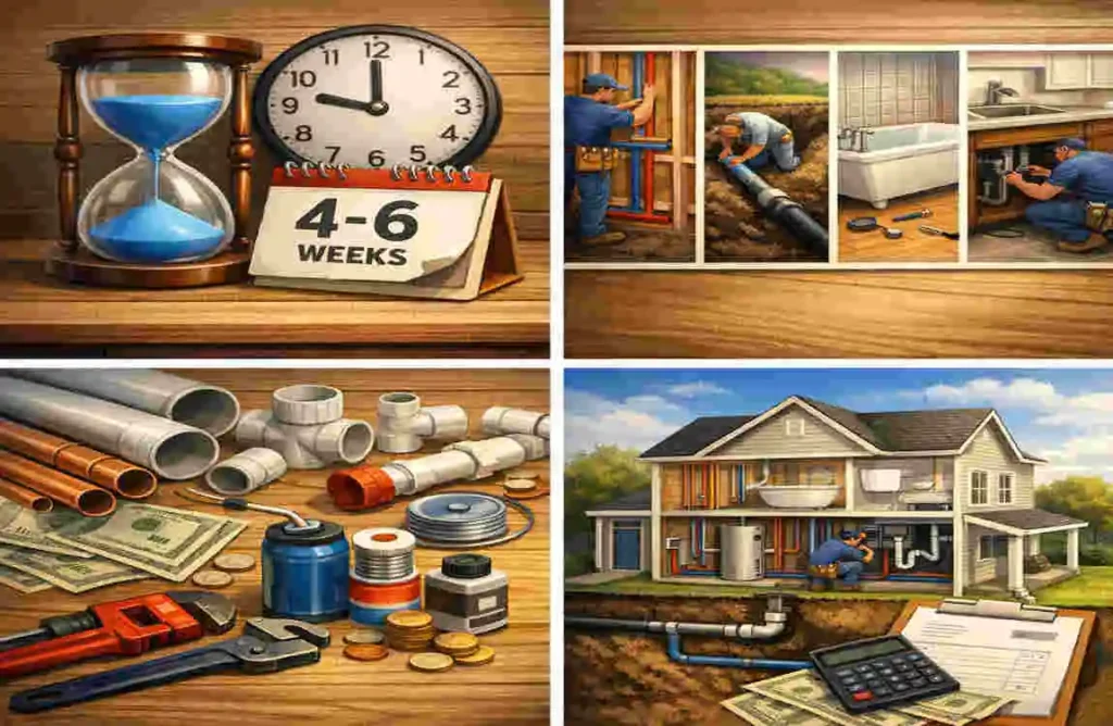 how long does plumbing home take