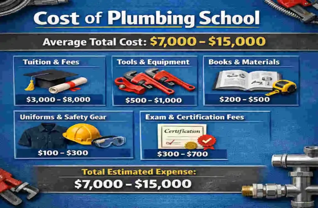 how much is plumbing school