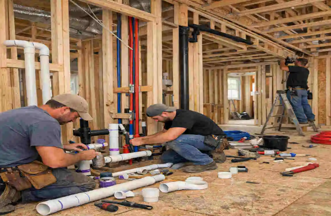 how long does plumbing home take