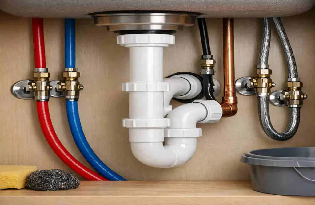 how long does plumbing kitchen pipe