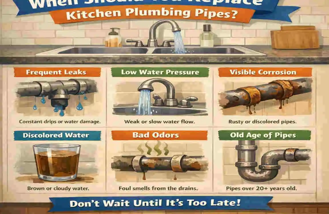 how long does plumbing kitchen pipe