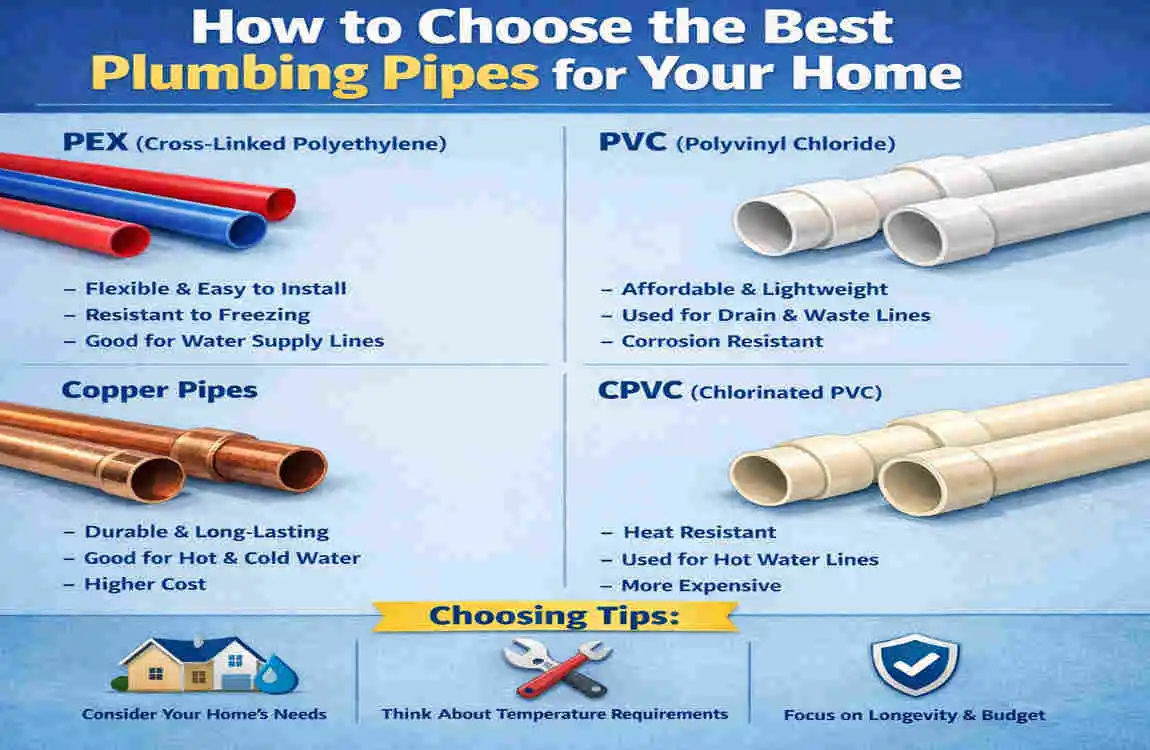 types of plumbing pipes