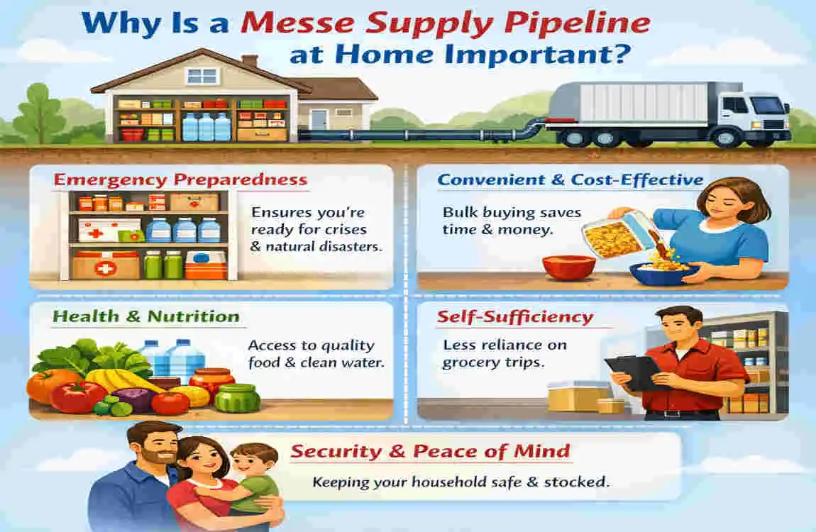 a messe supply pipeline at home