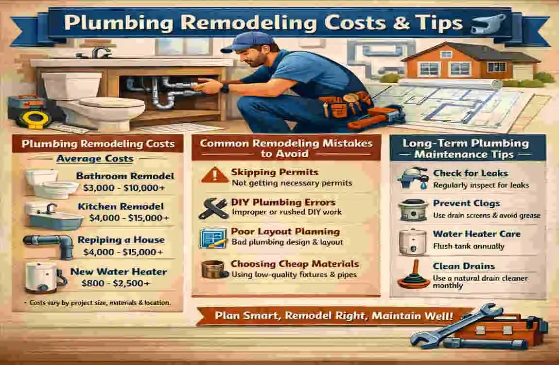 how to remodel plumbing